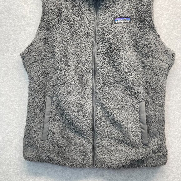 Patagonia Retro Pile Fleece Full Zip Vest Womens Medium Grey Sleeveless 25216 - Picture 3 of 15